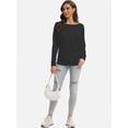 thumbnail image 2 of Long Sleeve Workout Shirts for Women Loose Fit Athletic Yoga Shirt Casual Fall Tops, 2 of 6