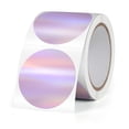 thumbnail image 1 of Etiquetas térmicas holográficas FINDAT redondas de 3,8 cm, 200 unidades, color morado, 1 of 7