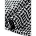 thumbnail image 6 of DARING DIVA Women's A Line Houndstooth Work Business and Occasions Dress XS Black, 6 of 6
