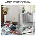 thumbnail image 5 of Prime Garden Mirror Shoe Cabinet, Mirrored Shoe Rack with 3 Tier for Entryway,White, 5 of 9