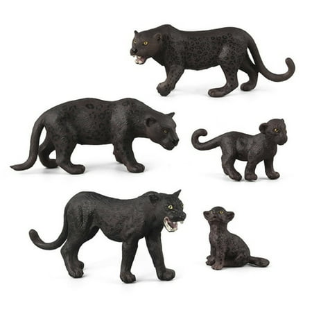 Leking 5pcs Black Panthers Set Simulation Of Animal Models Action Toy Figures High Quality Collection Boys Gifts Walmart Canada