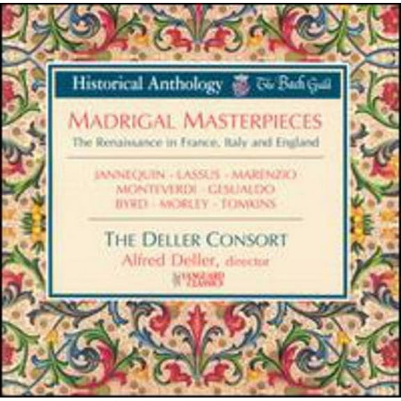 Deller Consort - Madrigal Masterpieces - Music & Performance - CD