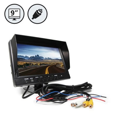Moniteur Rétroviseur Numérique Couleur 9 Pouces avec Connexions RCA