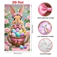 thumbnail image 6 of Stijggn Spring Door Covers Decorative Easter Home Decor Easter Door Decorations Happy Easter Door Cover Bunny Egg Front Door Easter Decorations for Front Door Indoor Outdoor, 6 of 6