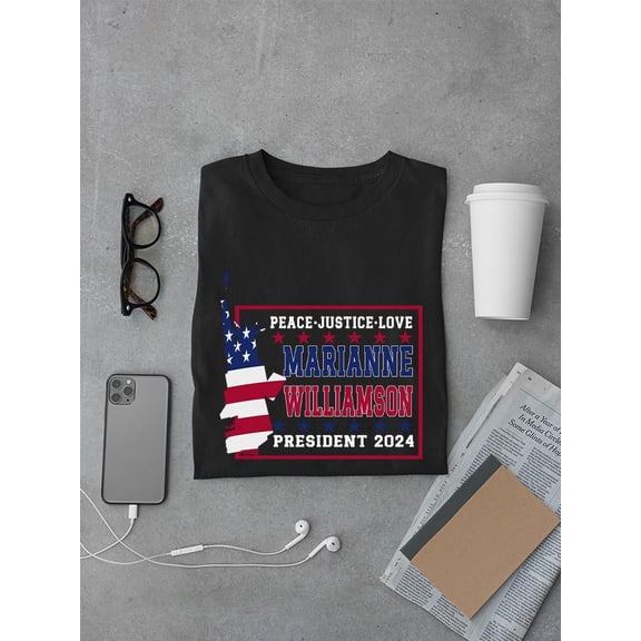 Peace Justice Love Williamson T-shirt Women's -SmartPrintsInk Designs