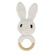 thumbnail image 1 of TRKIYQC, sonajero de conejo de ganchillo, juguete para bebés, amigos del bosque, tejido a mano, conejito, ciervo, anillo de dentición de madera, sonajero, juguetes TRKIYQC casual, 1 of 4