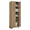 thumbnail image 4 of [Video] Multi-functional Storage Cabinet with Two Doors for Bathroom, Office, Adjustable Shelf, Metal Handles, Brown, 4 of 40