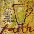thumbnail image 2 of Stimson, Diane 26x26 Gold Ornate Wood Framed with Double Matting Museum Art Print Titled - Coffee Faith, 2 of 4