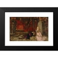 thumbnail image 2 of Edwin Austin Abbey 18x13 Black Modern Framed Museum Art Print Titled - The Play Scene in Hamlet, Act IIi, Scene II (1897), 2 of 5