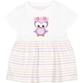 thumbnail image 3 of Inktastic Cute Pink and Purple Owl Girls Baby Dress, 3 of 5