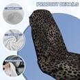 thumbnail image 4 of FOR U DESIGNS Grey Leopard Print Car Seat Cover Universal Front Seat Protector for Sedans, Quick-Dry & Soft Microfiber Athletic Running Towel Multi-Purpose Yoga Mat, Beach Towel, 2 Pack, 4 of 7