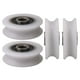 thumbnail image 1 of 4 uds. 4x20x6,5x7,4mm blanco diámetro interior 4mm U-Groove rueda de polea de nylon para puerta corredera kaili Sencillez, 1 of 2