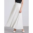 thumbnail image 4 of DARING DIVA Women's High Waist A-line Maxi Skirt 3XL White, 4 of 6