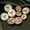 White, variant on 6pcs Bee Metal Flower Buttons for Women Dress Coat Suit Cardigan Sewing Button