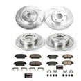 thumbnail image 2 of PowerStop Front and Rear Z23 Evolution Sport Carbon-Fiber Ceramic Brake Pad and Drilled & Slotted Rotor Kit Fits: HYUNDAI Select Models K8890, 2 of 7