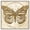 Silver Frame, variant on Astro Fluttering Wings Canvas Butterfly Art by Art Remedy, Black Frame, 30 x 30