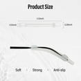 thumbnail image 4 of RUseeN Silicone Eyewear Retainer Eyeglass Temple Tip for Kids and Adults Anti Slip Holder for Glasses Piece Ear Hook, ,Glasses Grips, Clear, 10 Pairs, 4 of 7