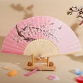 thumbnail image 4 of CSChome Handheld Fan Folding Foldable Stable Shaft Ancient Style Dancing Cosplay Prop, 4 of 7