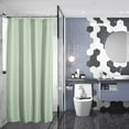 thumbnail image 2 of GourmetG Waffle Stall Shower Curtain, Sage Green Shower Curtain Fabric, Hotel Quality Bathroom Shower Curtains, Heavy Duty, 36 x 72 Inches, 2 of 13