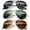 Black/Blackish green/Brown, variant on KALIYADI Classic Aviator Sunglasses for Men Women Driving Sun glasses Polarized Lens UV Blocking-3 Pack