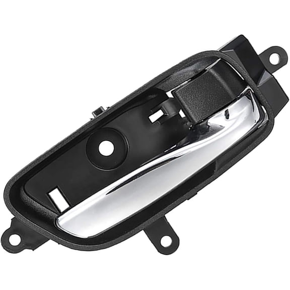 Interior Door Handle Front or Rear Right Passenger Side Replacement for 2013-17 Nissan Altima Sedan Pathfinder Titan, Black 80670-3TA0D