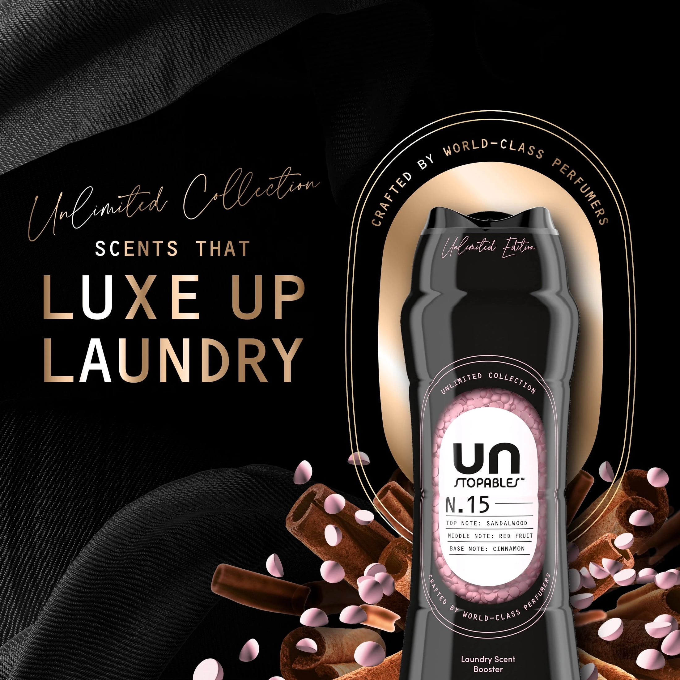 Downy Laundry Scent Beads, Unstopables Unlimited Collection, In-Wash Scent Booster, N.15 Scent, 4.8 oz