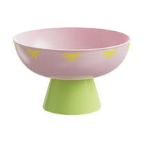 Modern High Footed Fruit Bowl with Detachable Drain Base - Multipurpose Kitchen Countertop Display Bowl for Fruits, Vegetables & Snacks, Efficient Drainage Design