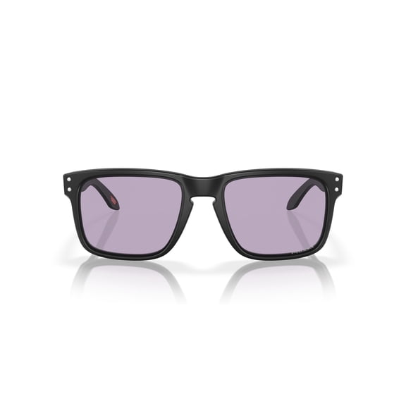 Oakley OO9244 Holbrook Low Bridge Fit Sunglasses, Matte Black/Prizm Slate, 56 mm