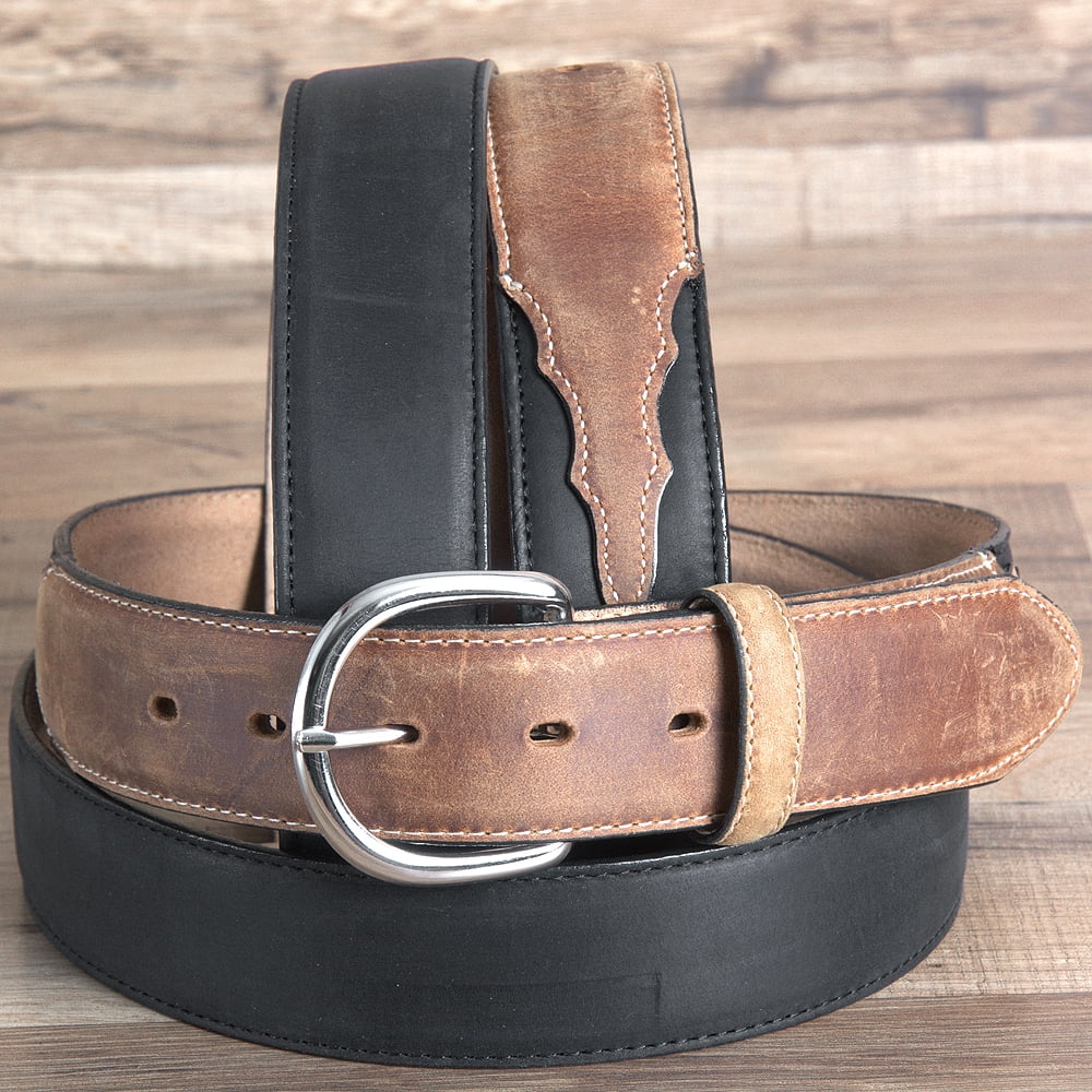 Brighton 46" BRIGHTON BLACK BROWN 13/8" BRASS CLASSIC WESTERN