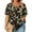 Army Green #01, variant on TQWQT Womens Plus Size Tops Short Sleeve Summer Tees Floral Print Blouses V Neck Criss Cross T Shirts Loose Fit Casual Tunics Blouses 3XL