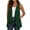 *Green, variant on ClodeEU Women's Sleeveless Open Front Ruff Vest Cardigan, Casual Lightweight Vest with Pockets Beige,Women's Plus L