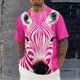 thumbnail image 1 of Tops para hombre, blusas y camisas de cuello redondo y manga corta para hombre, blusas casuales de moda con cuello redondo y estampado para hombre, blusas de poliéster para hombre., 1 of 6