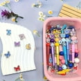 thumbnail image 2 of Plastic Beadable Pens Colorful Butterfly Beaded Pens Spacer Beads DIY Ballpoint for Women Office Craft, 2 of 6