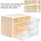 thumbnail image 3 of Caja de almacenamiento con 9 compartimentos para guardar piezas pequeñas, tornillos, herramientas de bricolaje, organizador blanco de 3 niveles con cajones transparentes, 3 of 7