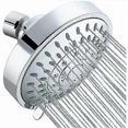 thumbnail image 1 of Round Solar Powered Shower Head, 4 Inch High Pressure Shower Head, Waterfall Shower Head, Anti Limescale Chrome for Bathroom, 1 of 4