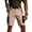 #02Khaki, variant on Men's Mountain Bike Shorts Stretch Hiking Cargo Shorts Quick Dry with Zipper Pocket for Bicycle Cycling Casual Golf Brown 2XL