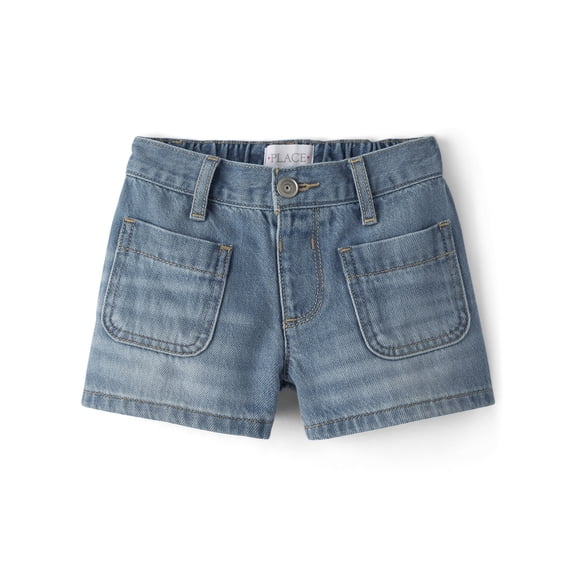 The Children's Place Girls Patch Pocket Relaxed Fit Shortie Shorts, Sizes 4-16