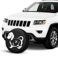 thumbnail image 2 of KAKALAD Cute Dachshund Sausage Dog 01 Spare Tire Cover Universal Vehicle Accessories Buckle Car Tools 15”in, 2 of 6