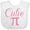AA-White, variant on Inktastic Cutie Pie Pink Boys or Girls Baby Bib