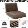 thumbnail image 2 of Recliner Seat Cushion with Lumbar Supportive Pillow Extra Large Non-Slip Seat Cushion with Back Support Cushions,Cruve Edge Design for Relief Thighs Pressure, Brown, 2 of 12