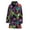 375, variant on Brown Hawaiian Camo Flower Pattern Women Bathrobe One Size Univeral Fits, Tropical Hawaiian Aloha Floral Fashion Lightweight Plush Fleece Long Robe For Women