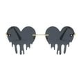 thumbnail image 5 of 2pcs Dripping Heart Shape Sunglasses Irregular Party Shades Eye Glasses, 5 of 6