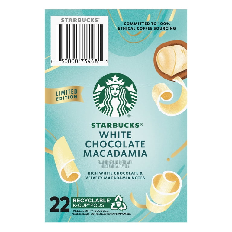 Starbucks White Chocolate Macadamia Flavored Coffee, Keurig K-Cup