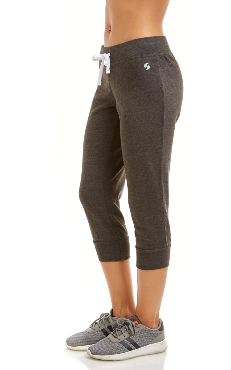 Soffe Women's Ruched Capri Workout Pant