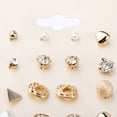 thumbnail image 3 of Juego de Aretes de Cristal Sunnimix para Mujer y Niña Oro, 3 of 8