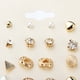 thumbnail image 3 of Juego de Aretes de Cristal Sunnimix para Mujer y Niña Oro, 3 of 8