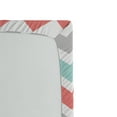 thumbnail image 2 of Ambesonne Chevron Fitted Sheet, Art Pastel Zigzags, Queen Size, White Charcoal Grey, 2 of 2