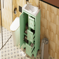 thumbnail image 4 of 30-Inch bathroom vanity cabinet with ceramic basin, 3 drawers and adjustable shelves, 4 of 13
