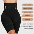 thumbnail image 3 of Vaslanda 2 Packs Tummy Control Shapewear Shorts Faja Body Shaper for Women High-Waisted Thigh Slimming, 3 of 7