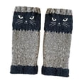 thumbnail image 1 of Guantes sin dedos con mangas para muñeca y orificio para pulgar, ideales para clima frío para mujeres y niñas. azul, 1 of 8
